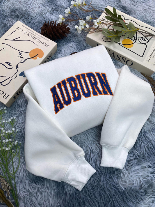 Auburn Embroidered Shirt, Retro Style Shirt, Auburn Travel Shirt, Southern Girl Shirt