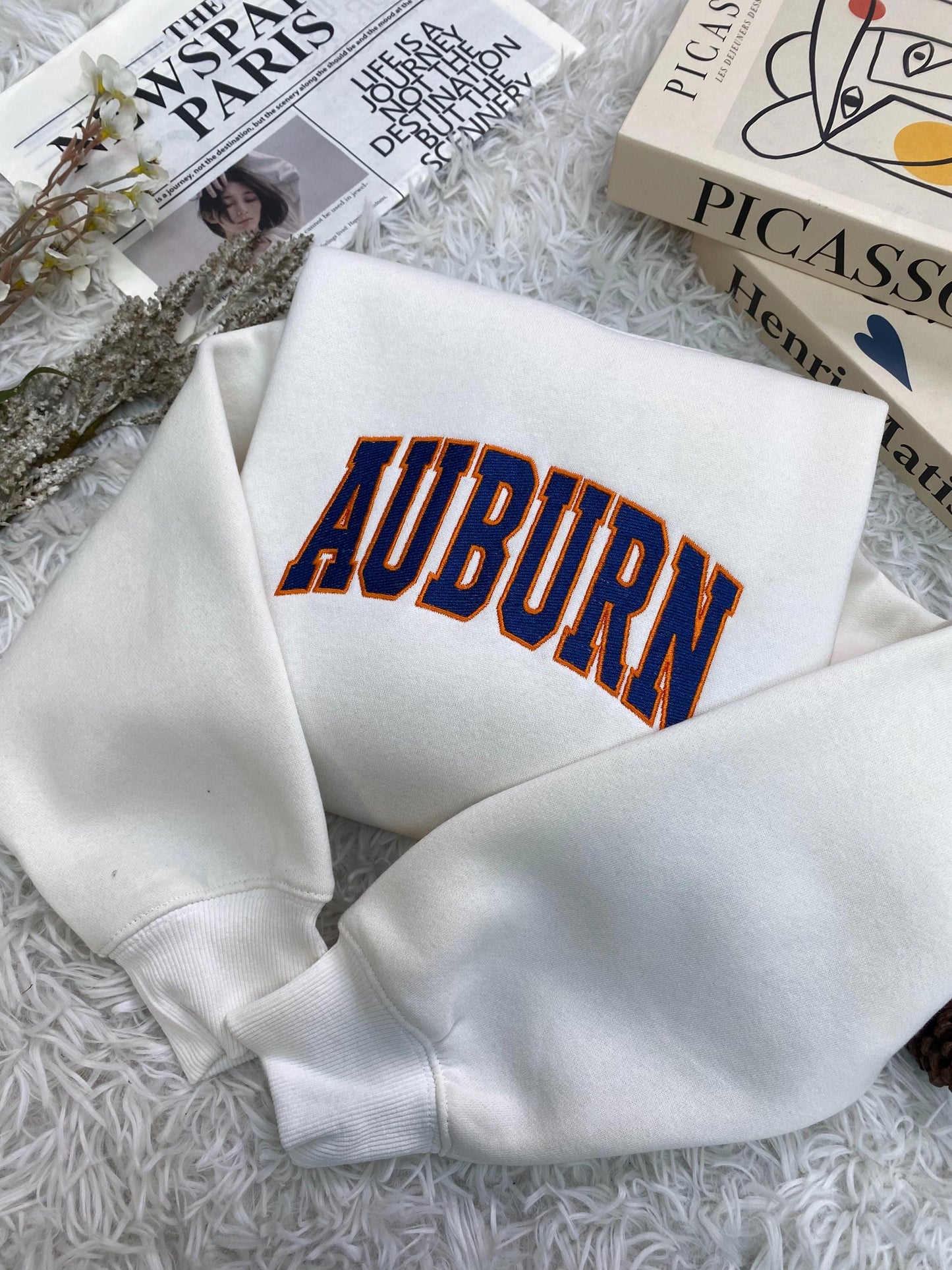 Auburn Embroidered Shirt, Retro Style Shirt, Auburn Travel Shirt, Southern Girl Shirt