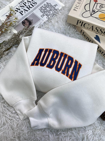 Auburn Embroidered Shirt, Retro Style Shirt, Auburn Travel Shirt, Southern Girl Shirt