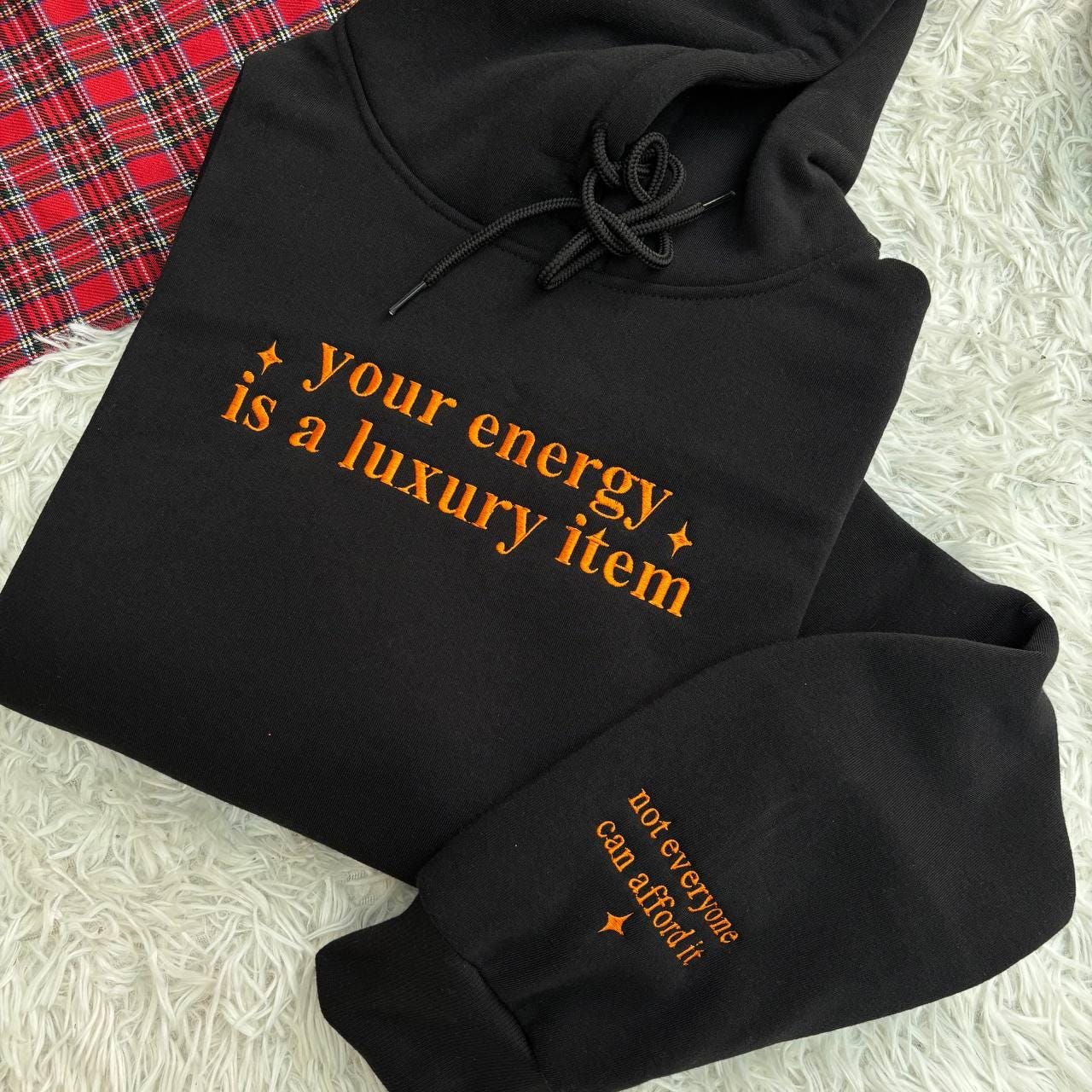 Your Energy Is A Luxury Item Embroidered Shirt, The Life Of A, Self Love Shirt, Positive Energy Quote Shirt, Positive Vibes Shirt