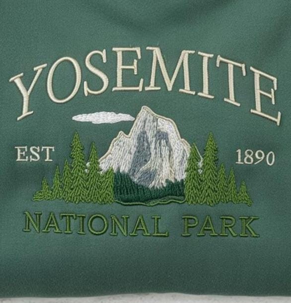 Yosemite National Park Embroidered Shirt, Mountain Shirt, Yosemite Mountain Shirt, Yosemite Hiking Shirt, Camping Shirt, National Park Gift
