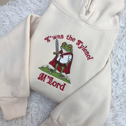 Embroidered Funny Medieval Frog Meme Shirt, Carbs Lover Wizard Unisex Tee