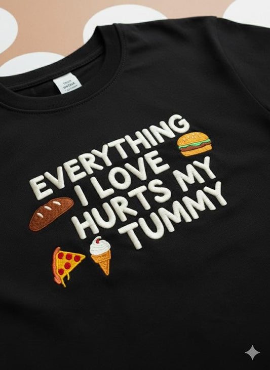 Everything I Love Hurts My Tummy crewneck sweatshirt