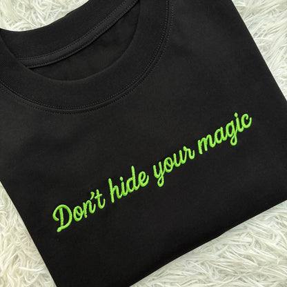 Embroidered Sweatshirt, Motivational Quote, Self Love Apparel