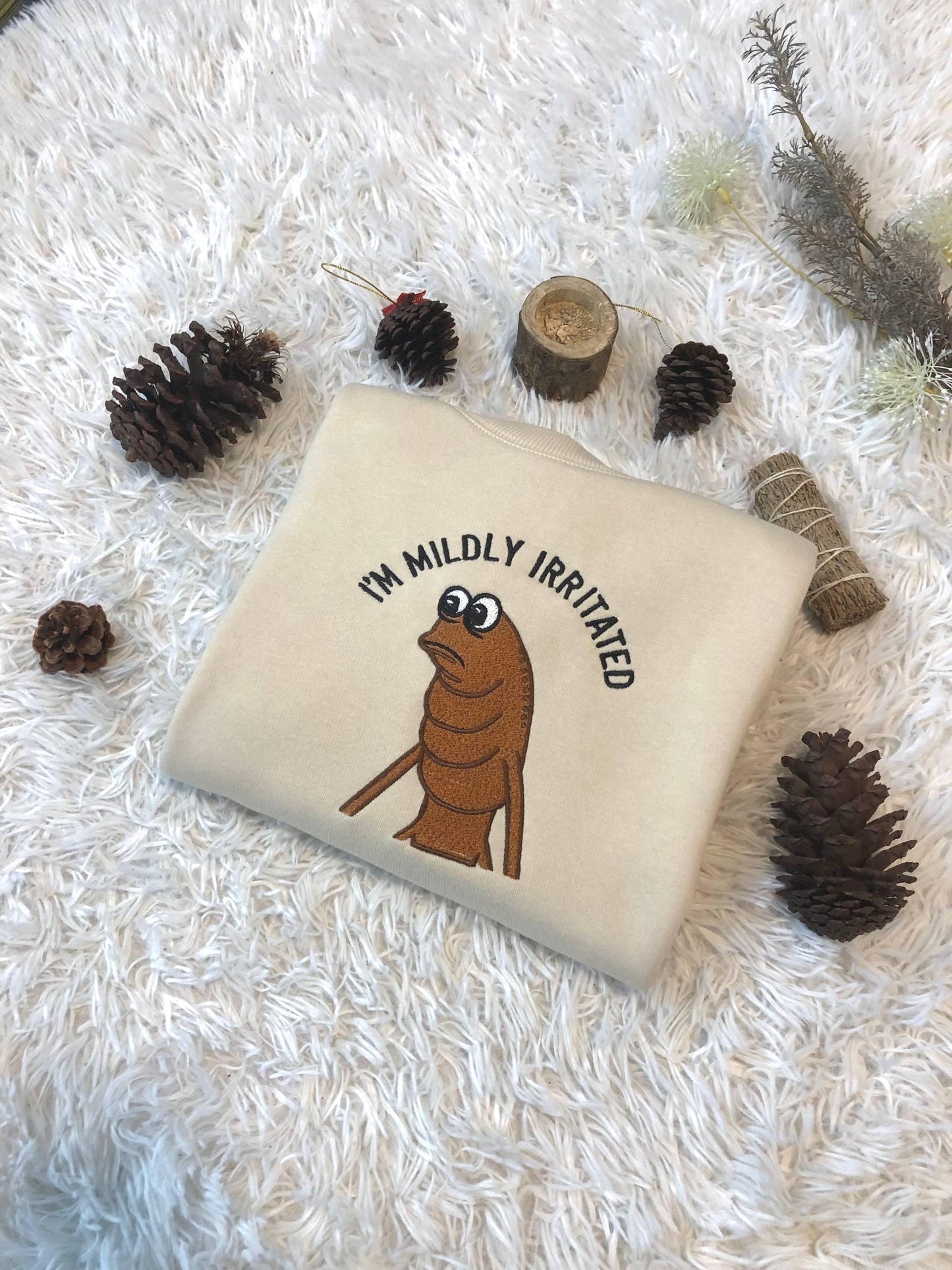 Embroidered Marcus The Worm Shirt, I'm Mildly Irriated Shirt, Jimbo James Shirt, Funny Jimbo James Meme Shirt, Brain Rot Shirts, Funny Meme