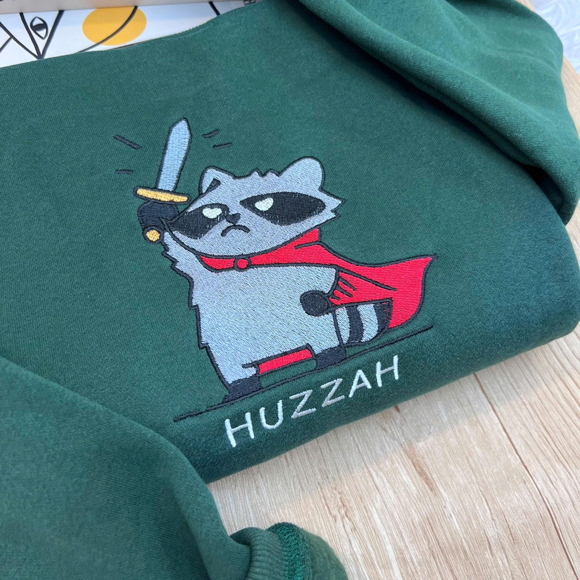 Embroidered Frog Sweatshirt, Funny DnD Renaissance Faire Pullover