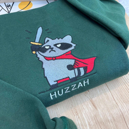 Embroidered Frog Sweatshirt, Funny DnD Renaissance Faire Pullover