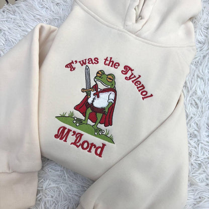 Embroidered Funny Medieval Frog Meme Shirt, Carbs Lover Wizard Unisex Tee