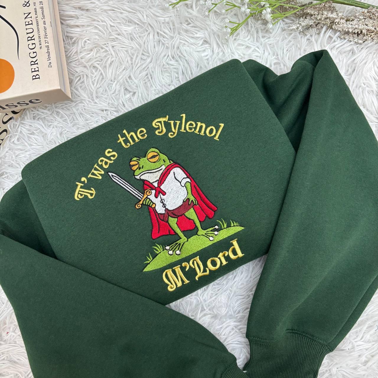 Embroidered Funny Medieval Frog Meme Shirt, Carbs Lover Wizard Unisex Tee