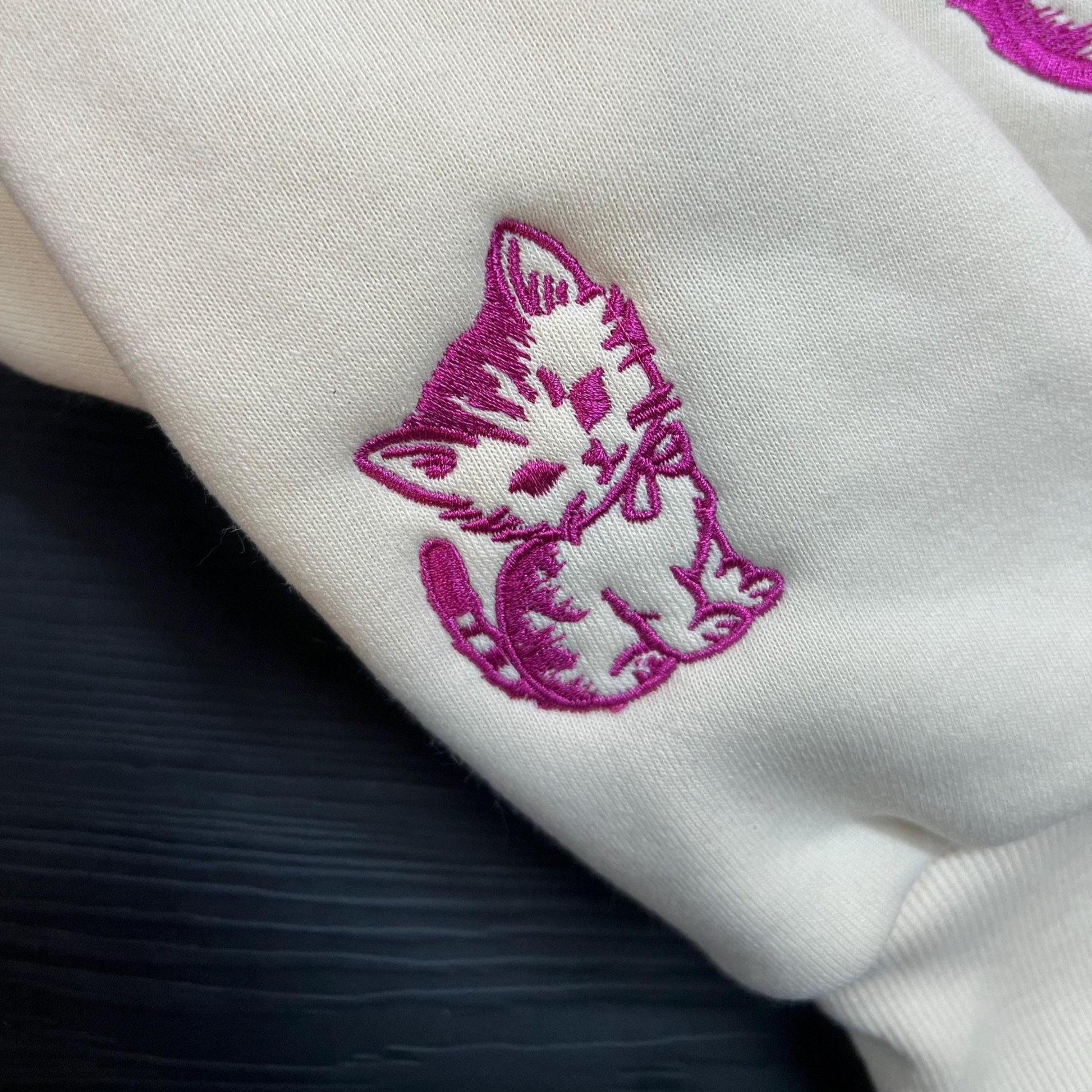 Vintage Kitten Embroidered Shirt, Rage Consumes Me Funny Embroidery Tee, Cute Meme Cat Embroidered Gift Top