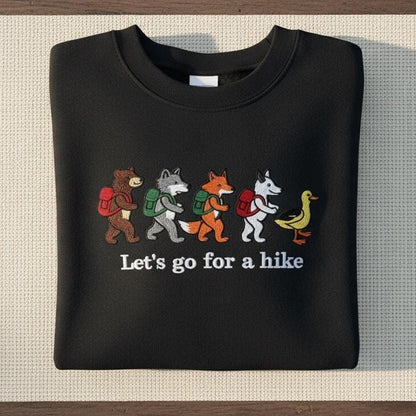 Respect Local Wildlife Embroidered Sweatshirt | Protect National Parks | Hiking & Outdoors Environmental Shirt