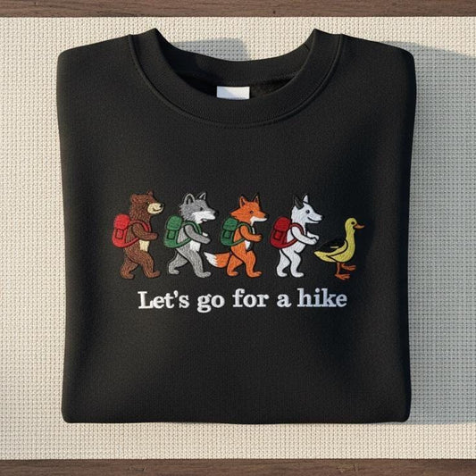 Respect Local Wildlife Embroidered Sweatshirt | Protect National Parks | Hiking & Outdoors Environmental Shirt