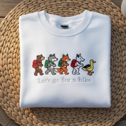 Respect Local Wildlife Embroidered Sweatshirt | Protect National Parks | Hiking & Outdoors Environmental Shirt