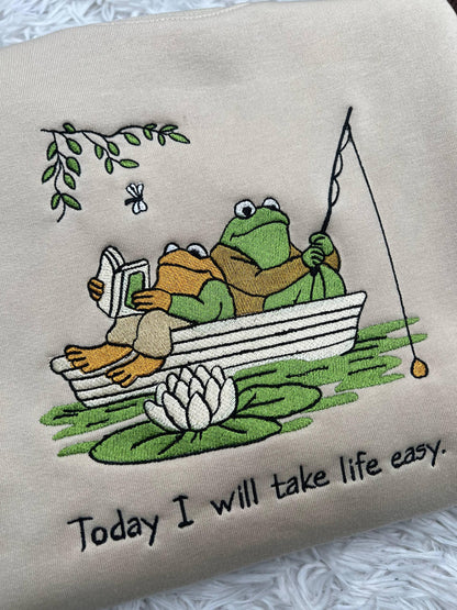 Frog & Toad Embroidered Shirt, Vintage Relaxed Tee