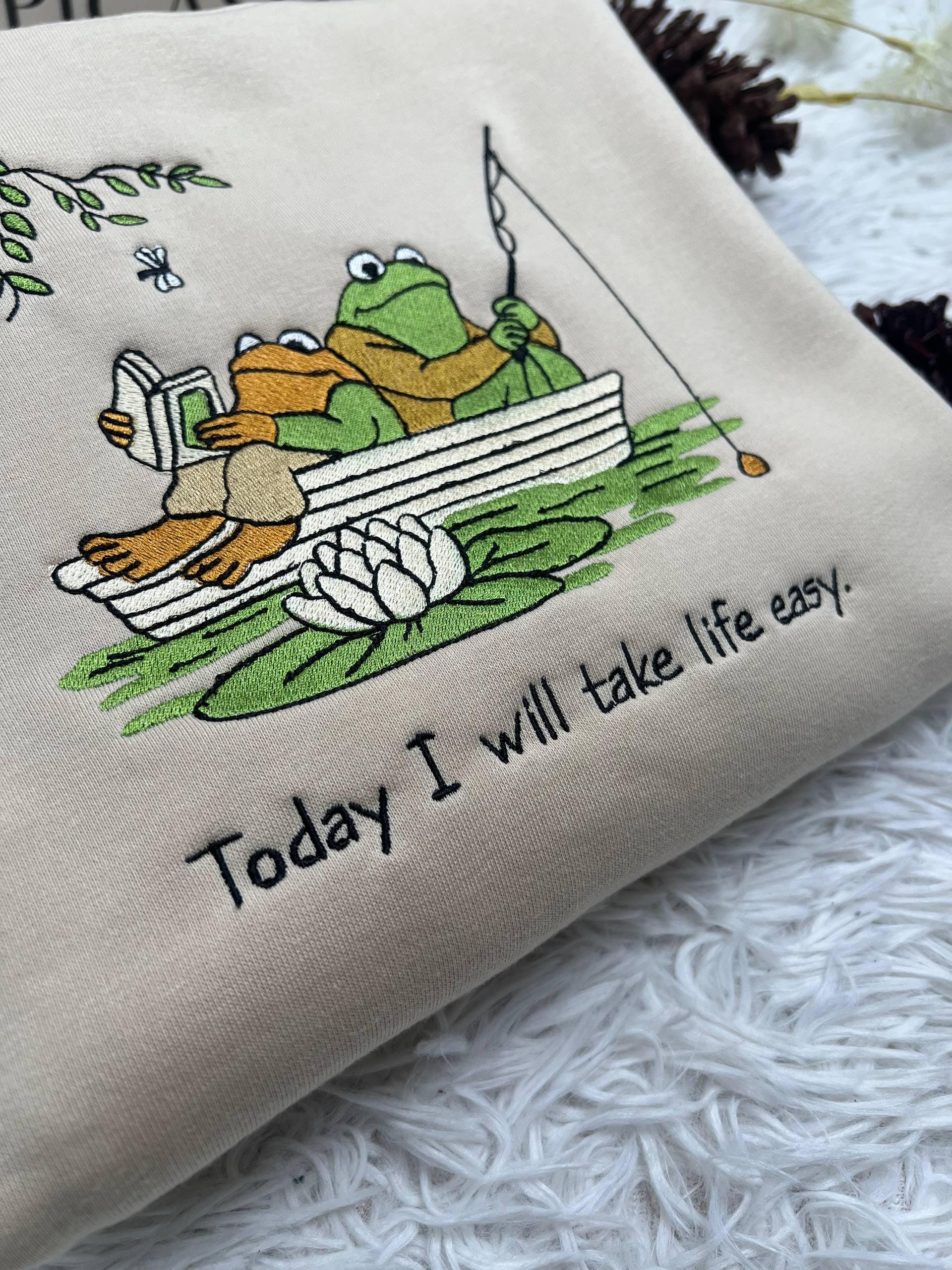 Frog & Toad Embroidered Shirt, Vintage Relaxed Tee