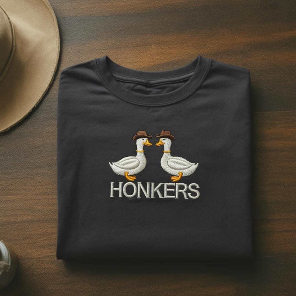 Honkers Goose University Embroidered Crewneck Sweatshirt | Funny Silly Gift