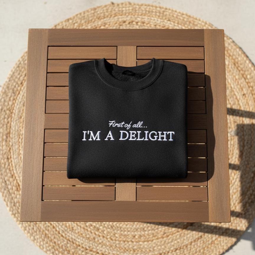 Embroidered Sweatshirt, Funny Sarcastic Crewneck, Teacher Gift