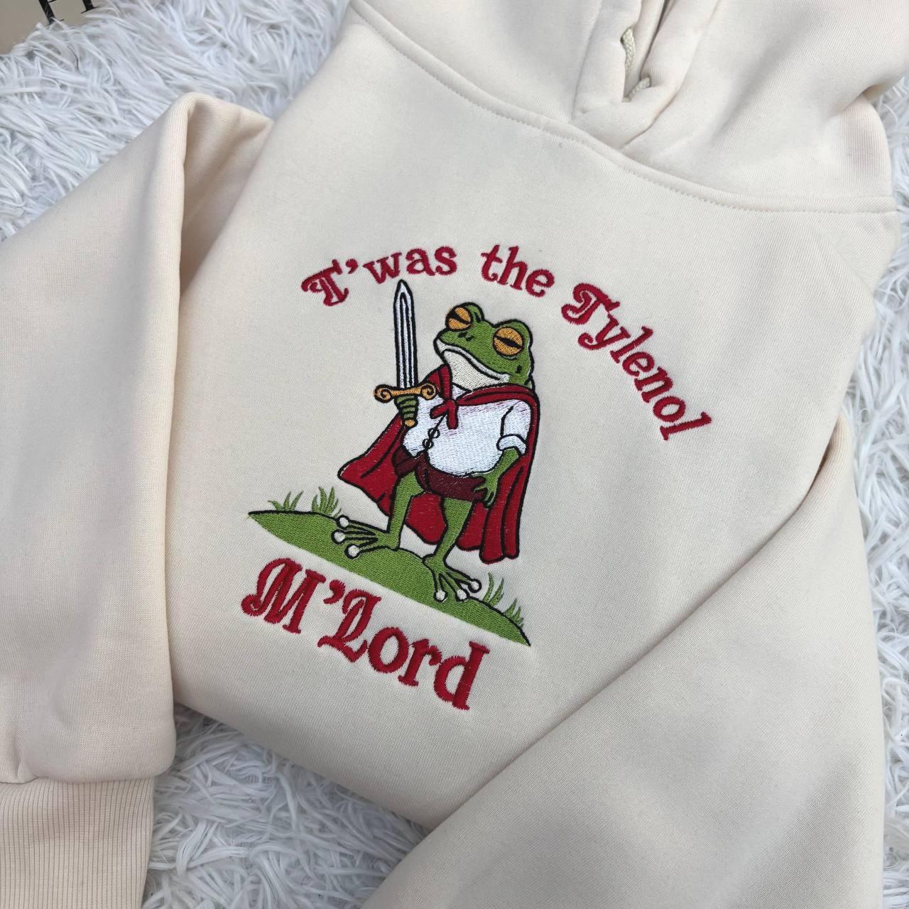 Embroidered Frog Meme Shirt, Funny Medieval Wizard Graphic Tee