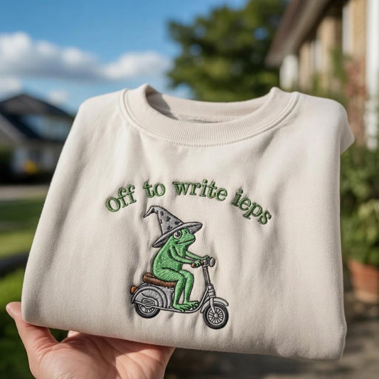 Embroidered School Psychologist Sweatshirt, Special Education Counselor Tshirt IEP Tee Frog Scooter, SPED Inclusion Teacher Language