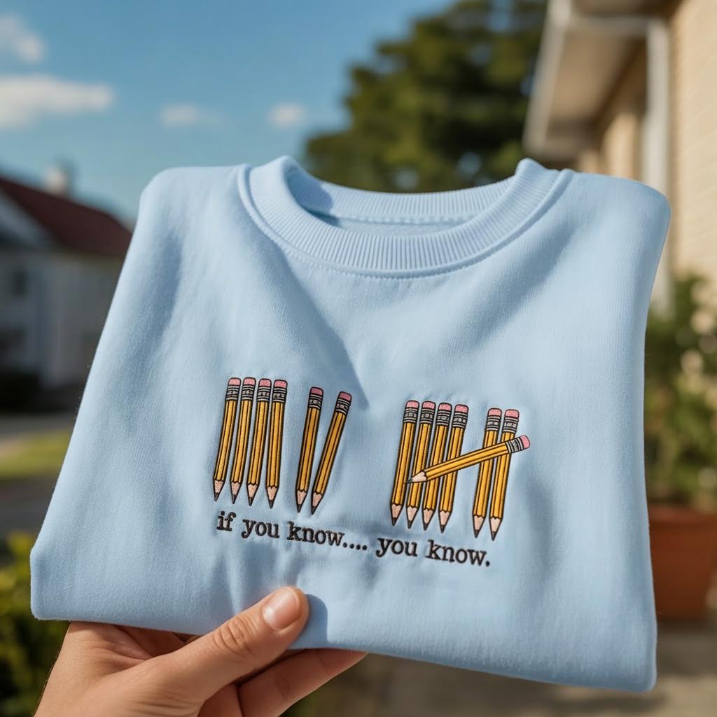 Embroidered Teacher 67 Sweatshirt, Teacher Shirt, Funny 67 Shirt, 6 7 Shirt, 67 Shirt, 6 7 Sweatshirt, Teacher Sweatshirt, Teacher Gift