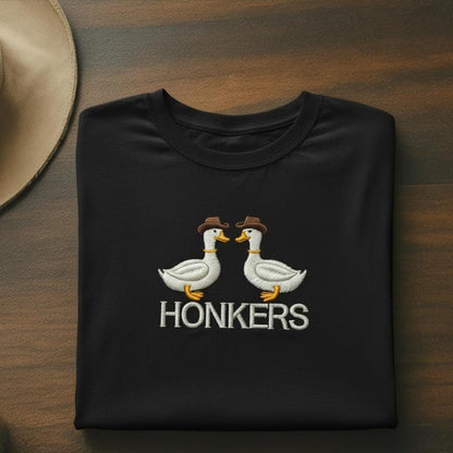 Honkers Goose University Embroidered Crewneck Sweatshirt | Funny Silly Gift