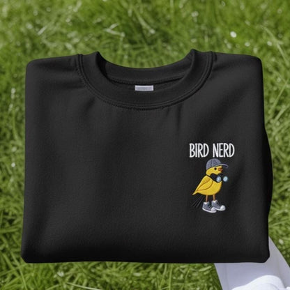 Embroidered Bird Nerd Shirt, Funny Bird Watcher Gift
