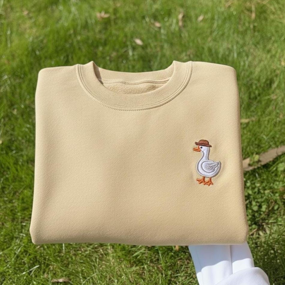 Embroidered Goose Cowboy Shirt, Funny Western Gift