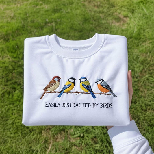 Embroidered Birdwatcher Shirt, Funny Bird Lover Gift