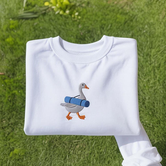 Embroidered Silly Goose Yogi Shirt, Funny Yoga Lover Gift
