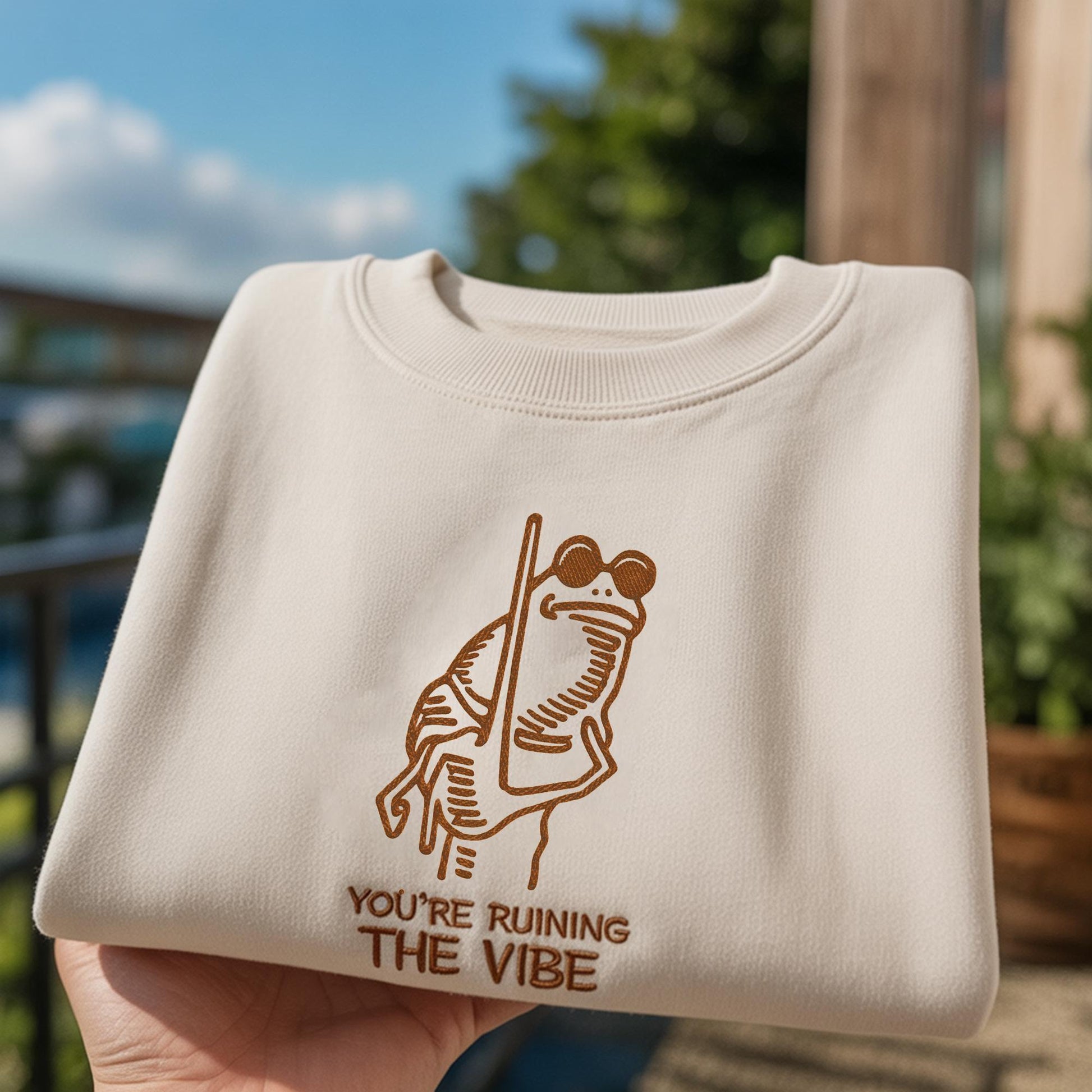 Marcus The Worm Embroidered Crewneck Sweatshirt, Funny Meme Shirt