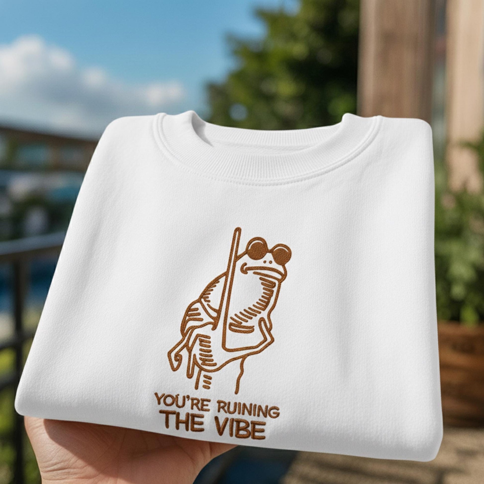 Marcus The Worm Embroidered Crewneck Sweatshirt, Funny Meme Shirt