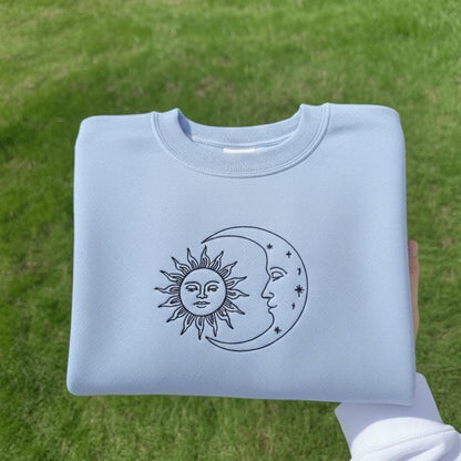 Custom State Flower Embroidered Crewneck Sweatshirt | USA Souvenir Gift