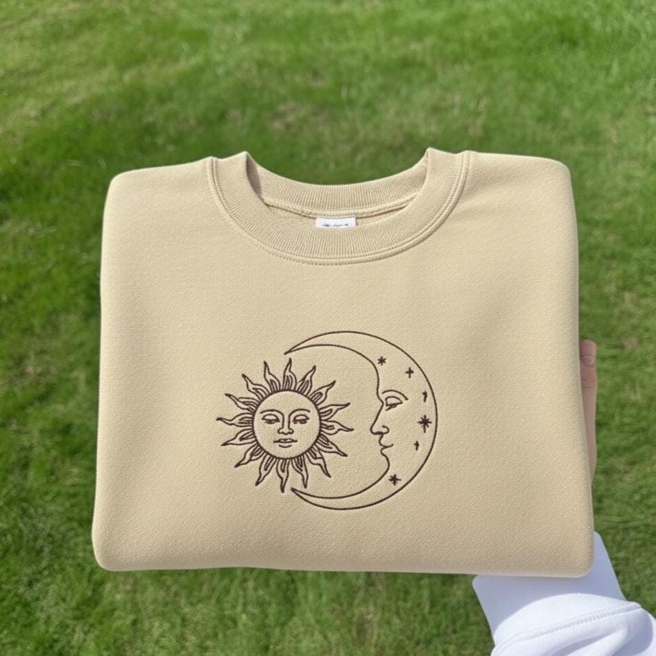 Custom State Flower Embroidered Crewneck Sweatshirt | USA Souvenir Gift