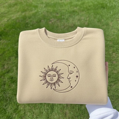 Custom State Flower Embroidered Crewneck Sweatshirt | USA Souvenir Gift