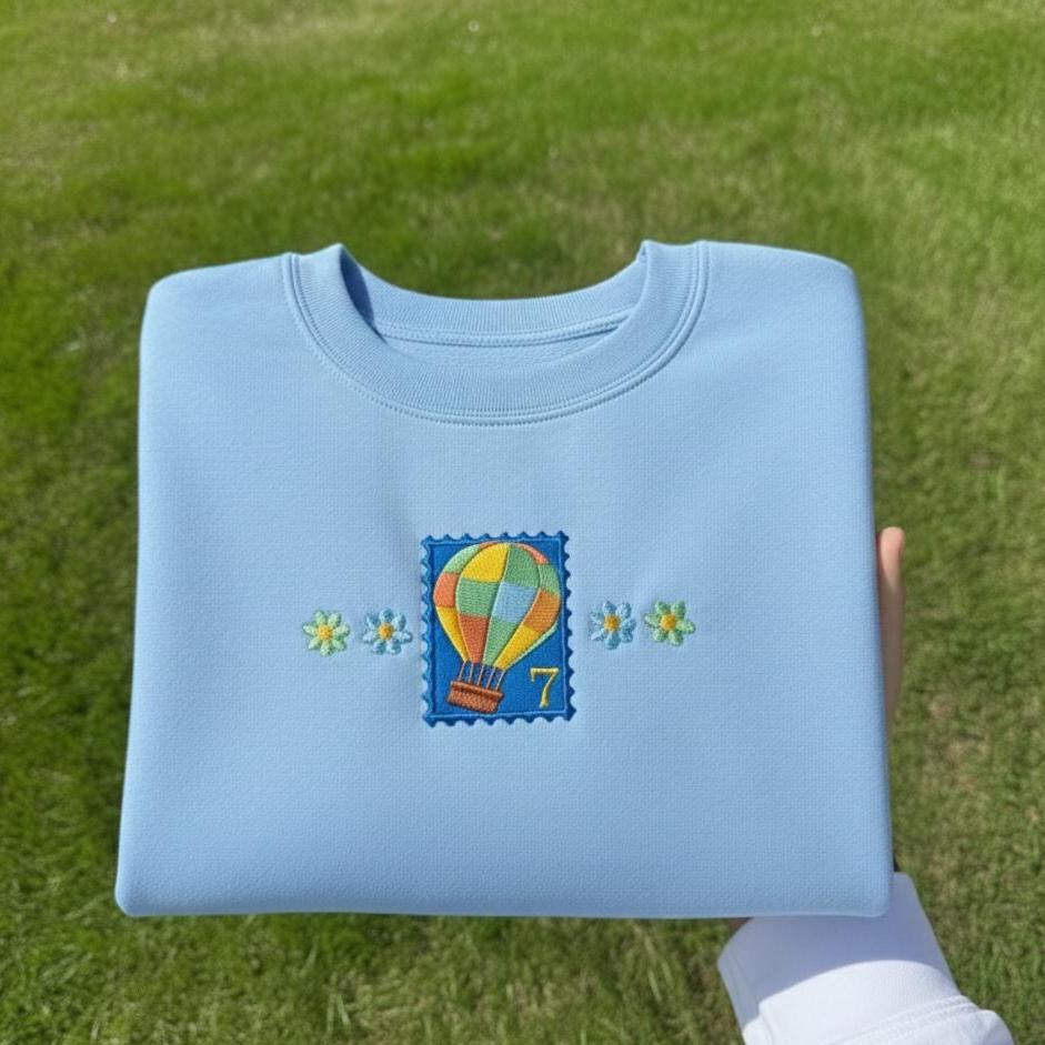 Sweatshirt Young Forever Embroidered Sweatshirt, Kpop Inspired Crewneck, Minimal Youth Embroidery Gift