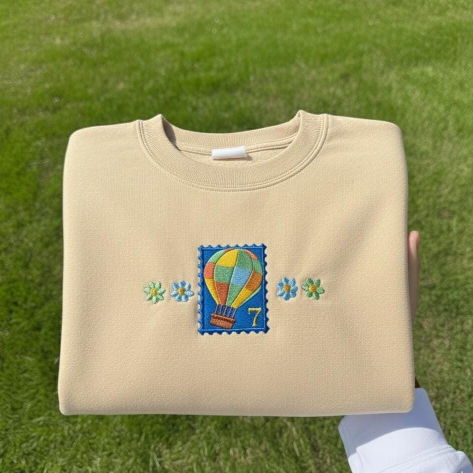 Sweatshirt Young Forever Embroidered Sweatshirt, Kpop Inspired Crewneck, Minimal Youth Embroidery Gift