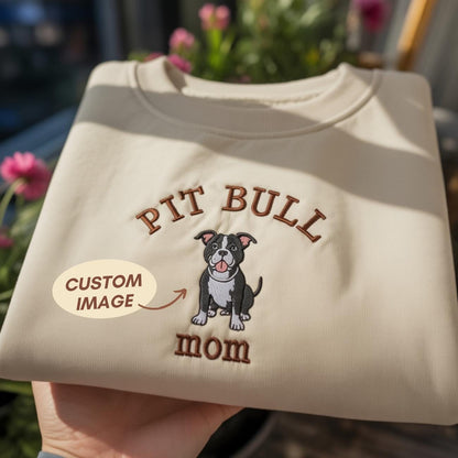 Custom Pet Embroidered Sweatshirt, Custom Pet Embroidered Sweatshirt, Embroidered Dog Hoodie, Personalized Dog Face Embroidered Sweatshirt