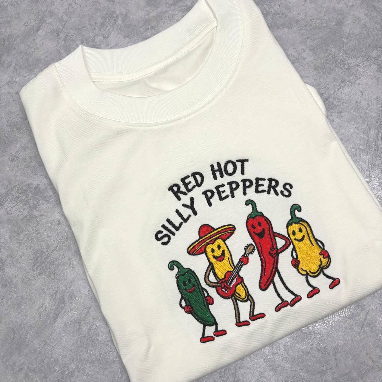 Silly Embroidered Sweatshirt, Funny Spicy Food Crewneck, Vegetable Humor Shirt, Cooking Lover Gift, Cute Silly Graphic Shirt