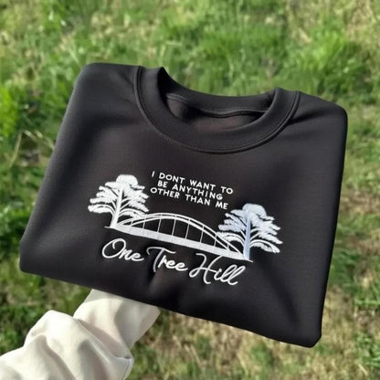 One Tree Hill Embroidered Crewneck Sweatshirt, OTH Fan Gift