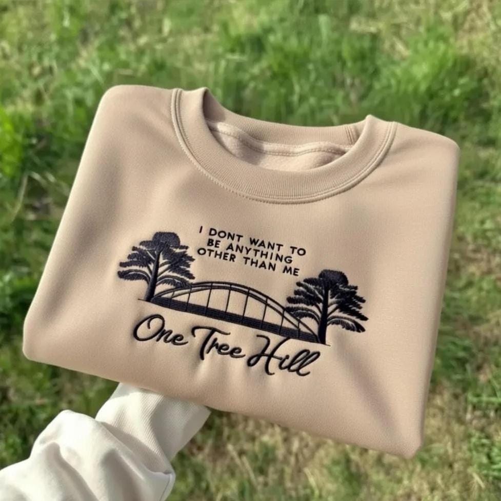 One Tree Hill Embroidered Crewneck Sweatshirt, OTH Fan Gift