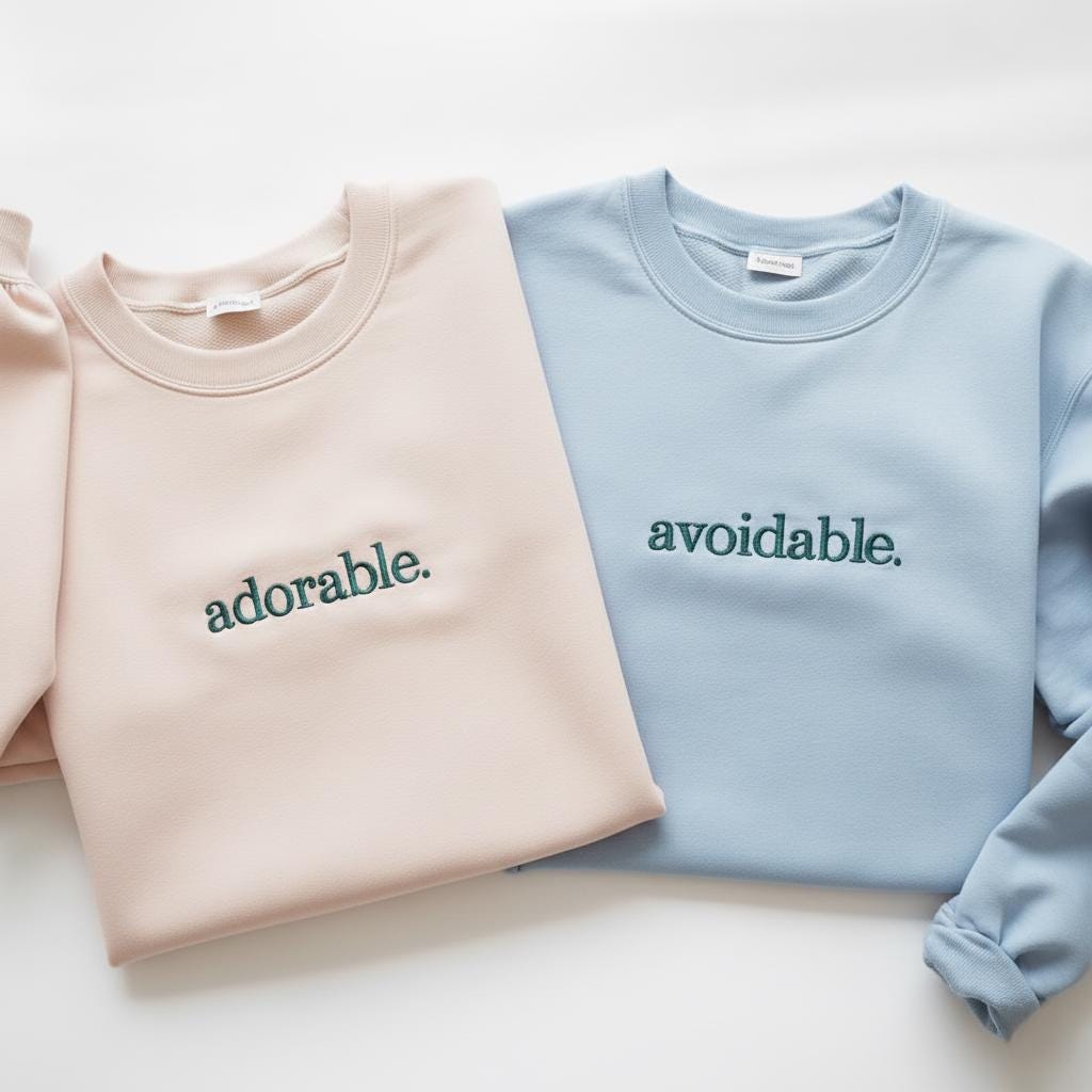Adorable and Avoidable Matching Couple Sweatshirts, Funny Best Friend Gift Set, Sarcastic Anniversary Crewnecks, Aesthetic Relationship