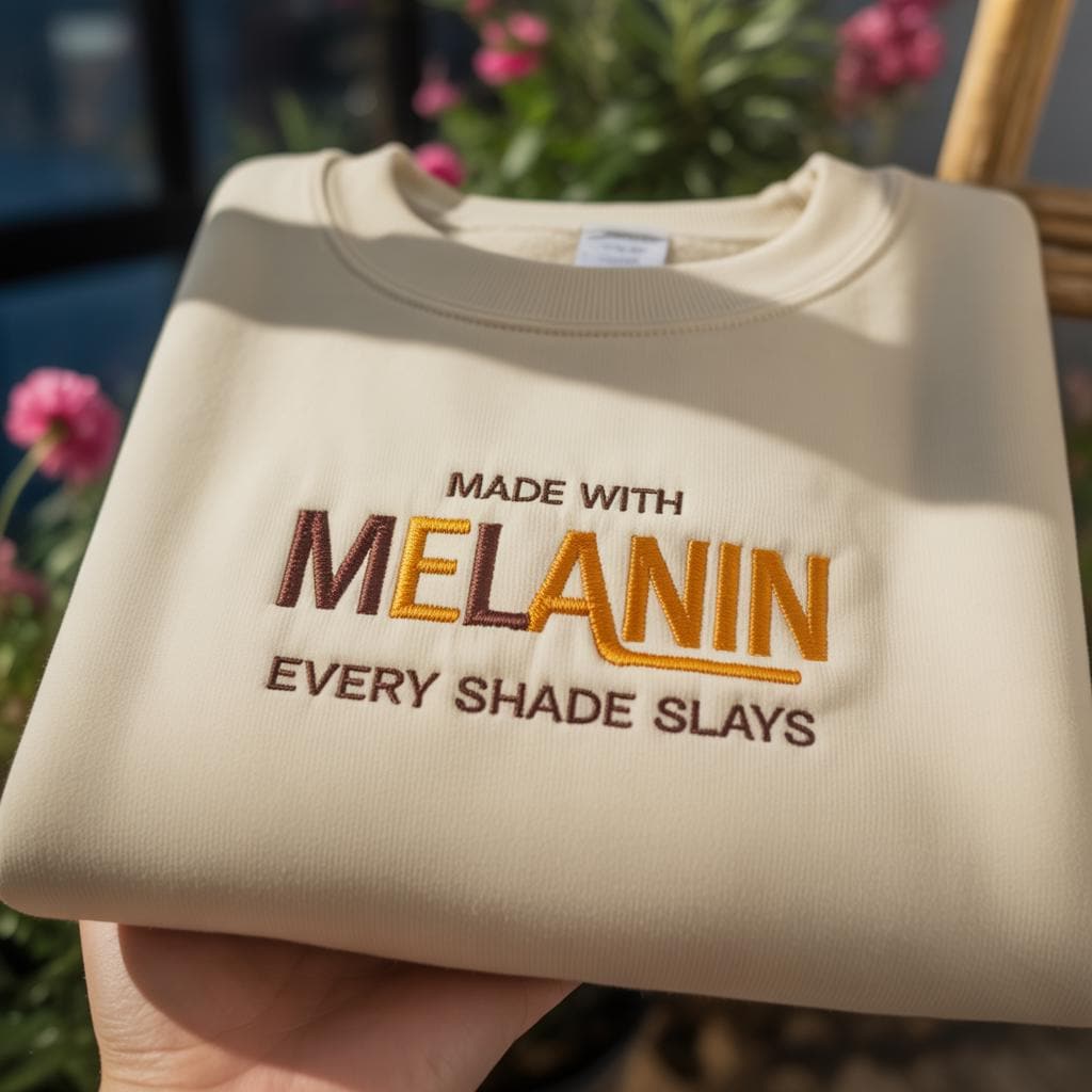 Made With Melanin Every Shade Slays T-shirt, Black Pride Top, African American Apparel, Melanin Poppin Sweatshirt, Black Excellence Tee