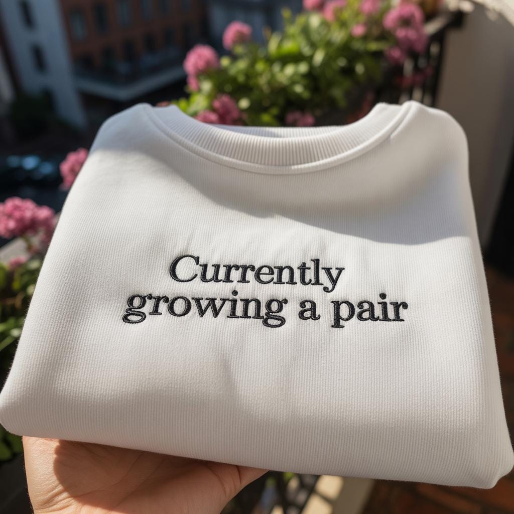 Currently Growing A Pair Embroidered Sweatshirt, Funny Twin Pregnancy Announcement Crewneck, Humorous Boy Mom Gift, Baby Reveal Shirt