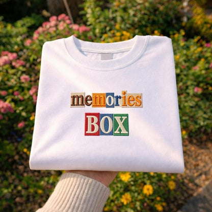 Personalized Embroidered Text Shirt, Custom Name Unisex Gift