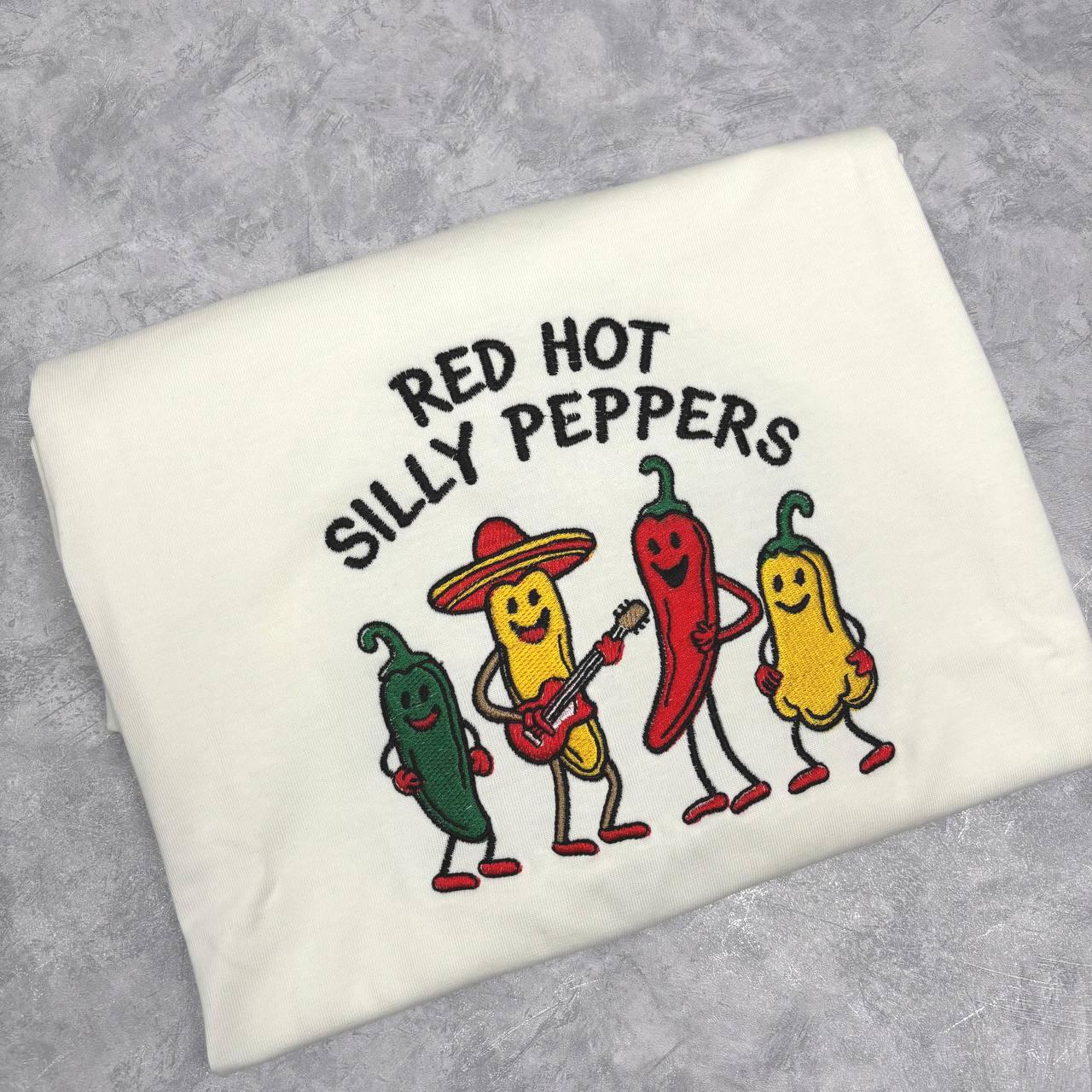 Silly Embroidered Sweatshirt, Funny Spicy Food Crewneck, Vegetable Humor Shirt, Cooking Lover Gift, Cute Silly Graphic Shirt