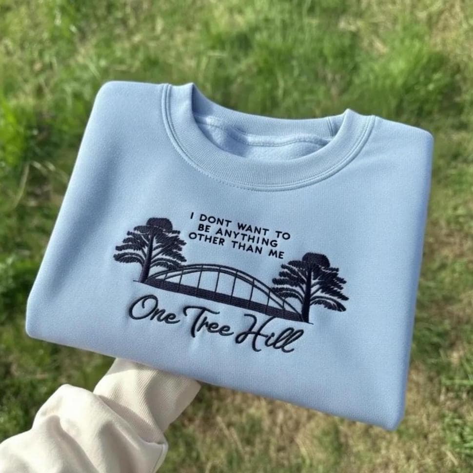One Tree Hill Embroidered Crewneck Sweatshirt, OTH Fan Gift