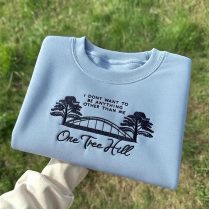 One Tree Hill Embroidered Crewneck Sweatshirt, OTH Fan Gift