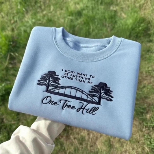 One Tree Hill Embroidered Crewneck Sweatshirt, OTH Fan Gift