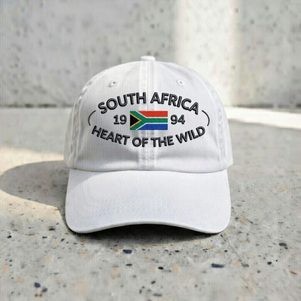 Embroidered South Africa Flag Dad Hat | Vintage Baseball Cap