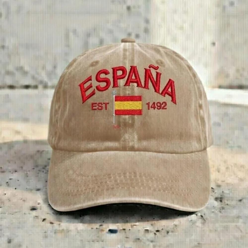 España Embroidered Dad Hat | Vintage Spain Flag Baseball Cap